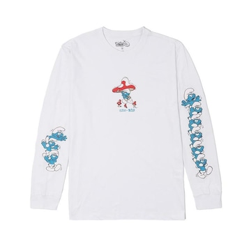 Camiseta Manga Longa Lost Smurfs - Masculina