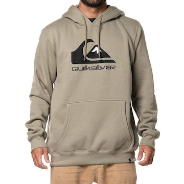 Blusão de Moletom Quiksilver Canguru Full Logo - Masculino