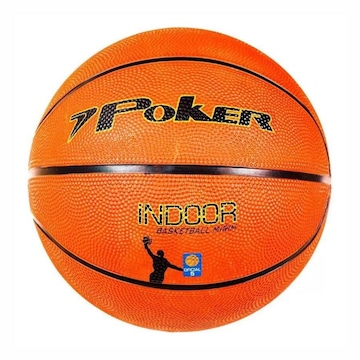 Bola Basquete Poker Oficial Mirim Indoor N.5 Unissex