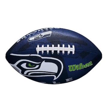 Bola de Futebol Americano Wilson Nfl Seatle Seahawks Team Logo Jr