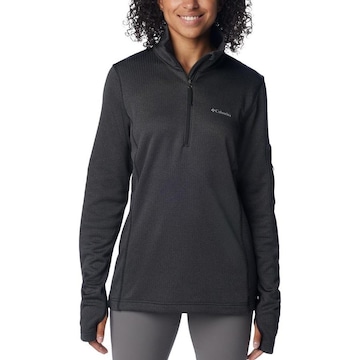 Blusão de Moletom sem Capuz Columbia Fleece Park View Grid - Feminino