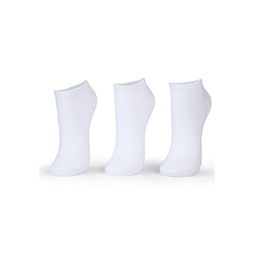 Kit Meia Puket Micro Variante Cano Baixo - 3 Pares - Unissex