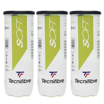 Bola de Tênis Tecnifibre Soft Stage 1 - 3 unidades