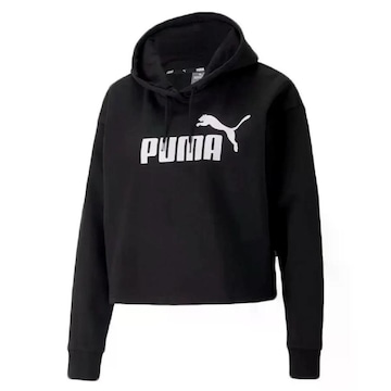 Blusão com Capuz Puma Essentials Cropped Logo Fleece - Feminino