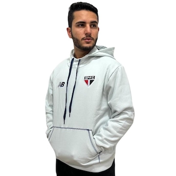 Blusão de Moletom do São Paulo New Balance 2024 com Capuz - Masculino