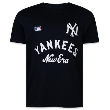 Camiseta New Era Regular New York Yankees Logo History - Masculina