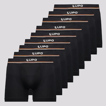 Kit Cueca Boxer Lupo Microfibra Seamless - 9 Unidades - Masculina