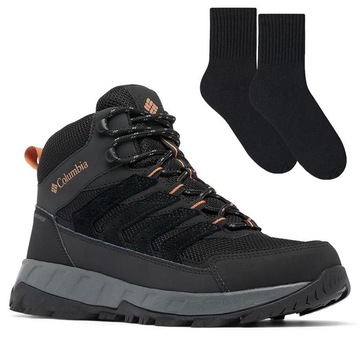 Kit Bota Columbia Strata Trail Mid - Masculina + Par de Meia