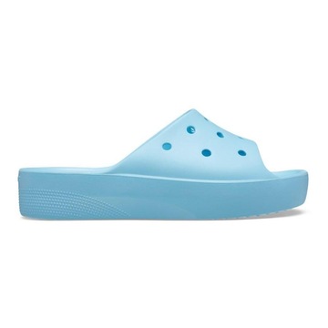 Sandália Crocs Classic Plataform Slide Arctic - Unissex