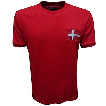 Camiseta Dinamarca 1970 Liga Retro - Masculina