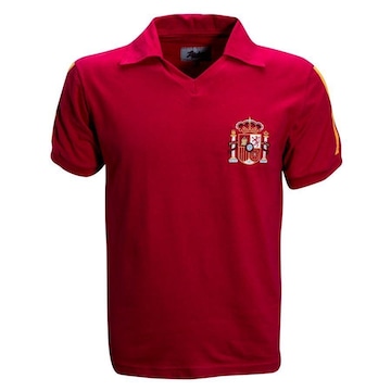 Camiseta Espanha 1986 Liga Retro - Masculina