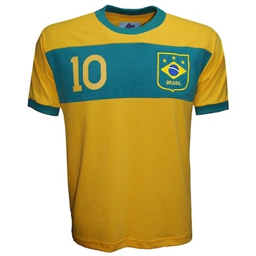 Camisa do Brasil Faixa Liga Retrô - Masculina