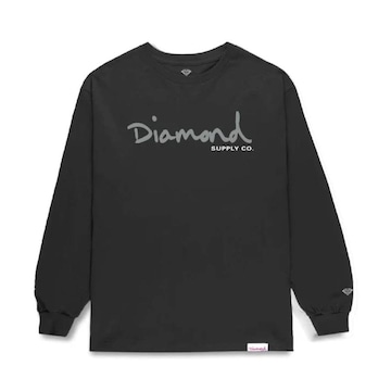 Blusão de Moletom sem Capuz Diamond Careca Og Script - Masculino