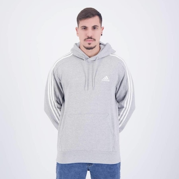 Blusão de Moletom adidas 3 Listras - Masculino