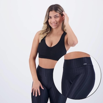 Conjunto Selene: Top Fitness com Bojo sem Costura + Legging 3D - Feminino