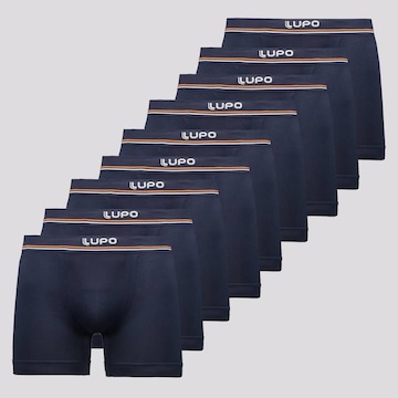 Kit Cuecas Boxer Lupo Microfibra sem Costura com 9 Unidades - Adulto