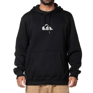 Blusão de Moletom Quiksilver Canguru Metal Comp Logo - Masculino