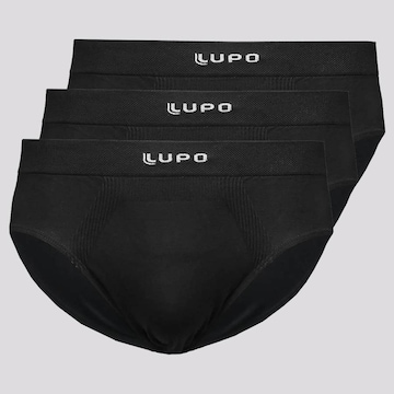 Kit Cueca Slip Lupo Micromodal - 3 Unidades - Masculino