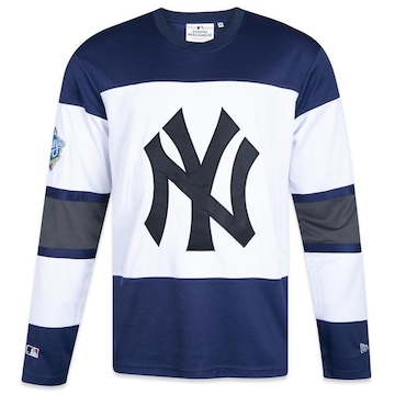 Camiseta New Era Manga Longa New York Yankees Core Mlb - Masculina