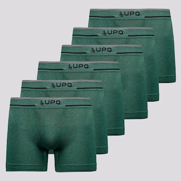 Cueca Boxer Lupo Microfibra sem Costura - 6 Unidades - Adulto