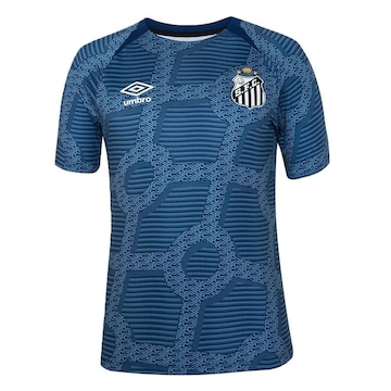 Camisa de Aquecimento Umbro Santos 2024 - Masculina