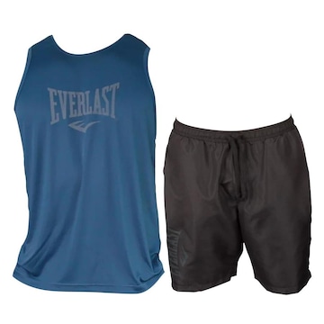 Kit Camiseta Regata Everlast Atleta + Bermuda Everlast - Masculino