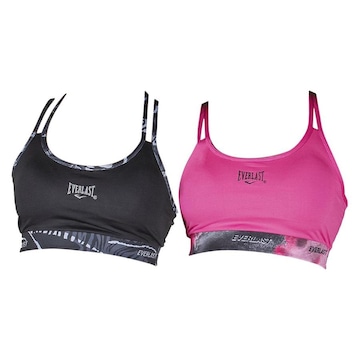 Kit 2x Tops Ever Cross Alça Dupla Everlast - Feminino