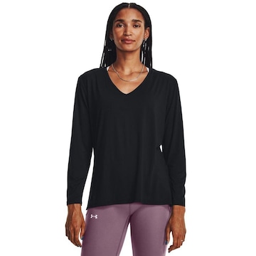 Camiseta Manga Longa de Treino Under Armour Meridian Longlide - Feminina