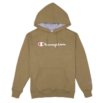 Blusão de Moletom com Capuz Champion Script Logo Print Tec Medio Gf89B Y06794 Brasil - Masculino