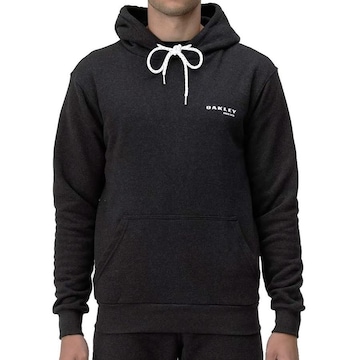 Blusão de Moletom Oakley Bunker Hoodie Blackout - Masculino