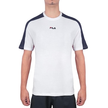 Camiseta Fila Color Block Letter - Masculina