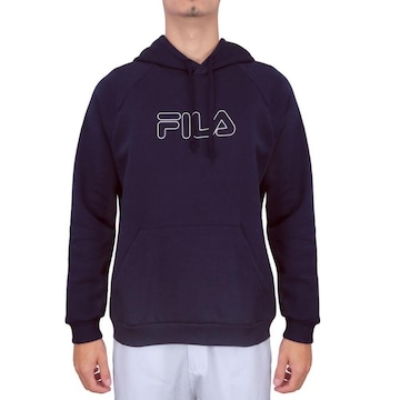 Blusão de Moletom com Capuz Fila Letter Outline Winter - Masculino