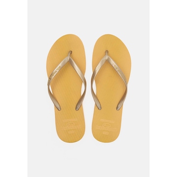 Chinelo Tropical Brasil Estampado Slim Gold Glitter - Adulto