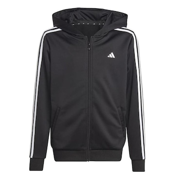 Jaqueta com Capuz adidas Essentials 3 Stripes - Infantil