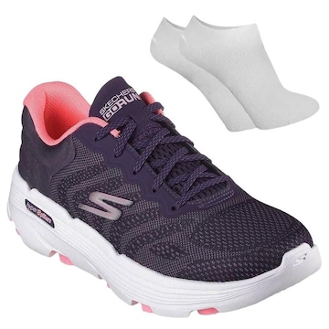 Kit Tênis Skechers Go Run 7.0 - Feminino + Par de Meia