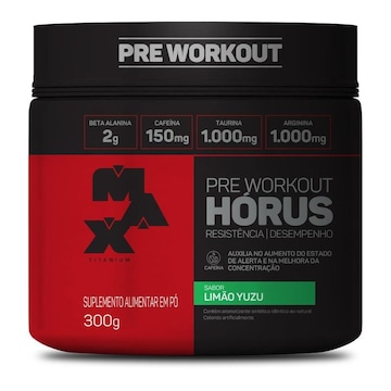 Pré Treino Hórus 300G Limão Max Titanium