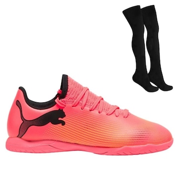 Kit Chuteira Futsal Puma Future 7 Play It - Adulto + Par de Meião