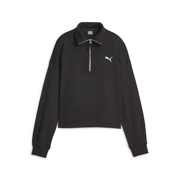 Blusão de Moletom Puma Her High-Neck Half-Zip - Feminino