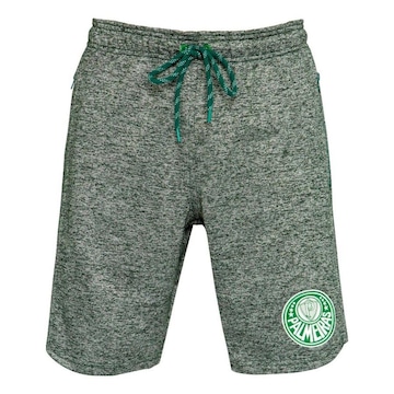 Bermuda de Moletom do Palmeiras Bolso Zíper Surf Center - Masculina