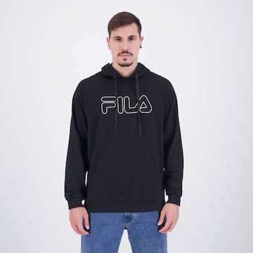 Blusão de Moletom Fila Letter Outline - Masculino