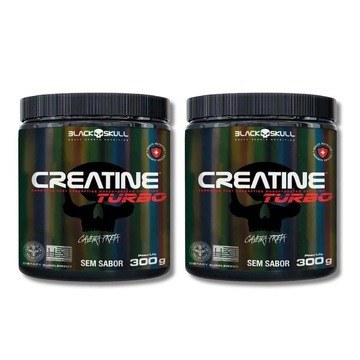 Kit 2x Creatina Turbo 300g Black Skull