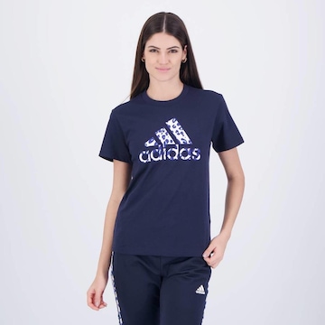 Camiseta adidas Animal Print - Feminina