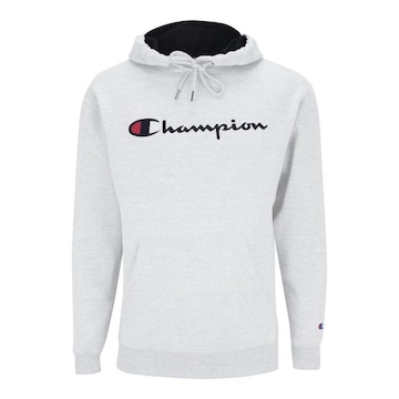 Blusão de Moletom Champion Felpado Logo Script Ink - Masculino