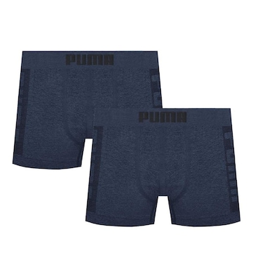 Kit de Cuecas Boxer Puma sem Costura - Adulto - 2 unidades