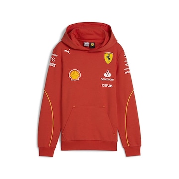 Blusão de Moletom com Capuz Puma Scuderia Ferrari 2024 Collection Team Kids - Infantil