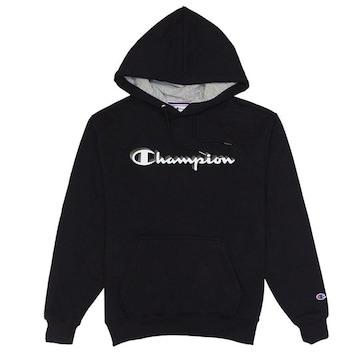 Blusão de Moletom com Capuz Champion Shadow Script Ink - Masculino