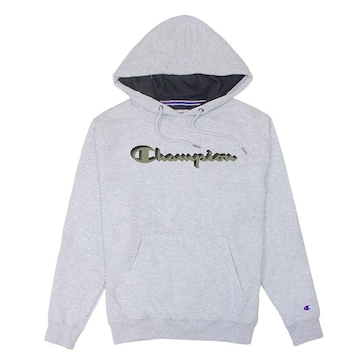 Blusão de Moletom com Capuz Champion Shadow Script Ink - Masculino