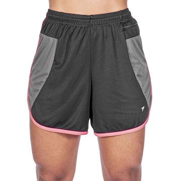 Shorts Running Poker com Bermuda Interna Cherry - Feminino