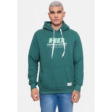 Blusão de Moletom com Capuz Hd Basic Esmeralda - Masculino