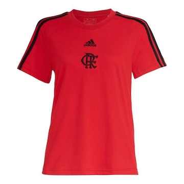 Camiseta do Flamengo Crf Wmn 3S Tee adidas - Feminina